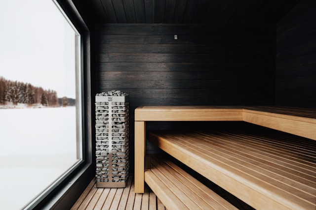 udendørs sauna, sauna hytte